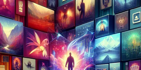 A modern digital lounge featuring a vibrant selection of adult films with an inviting, secure browsing experience.